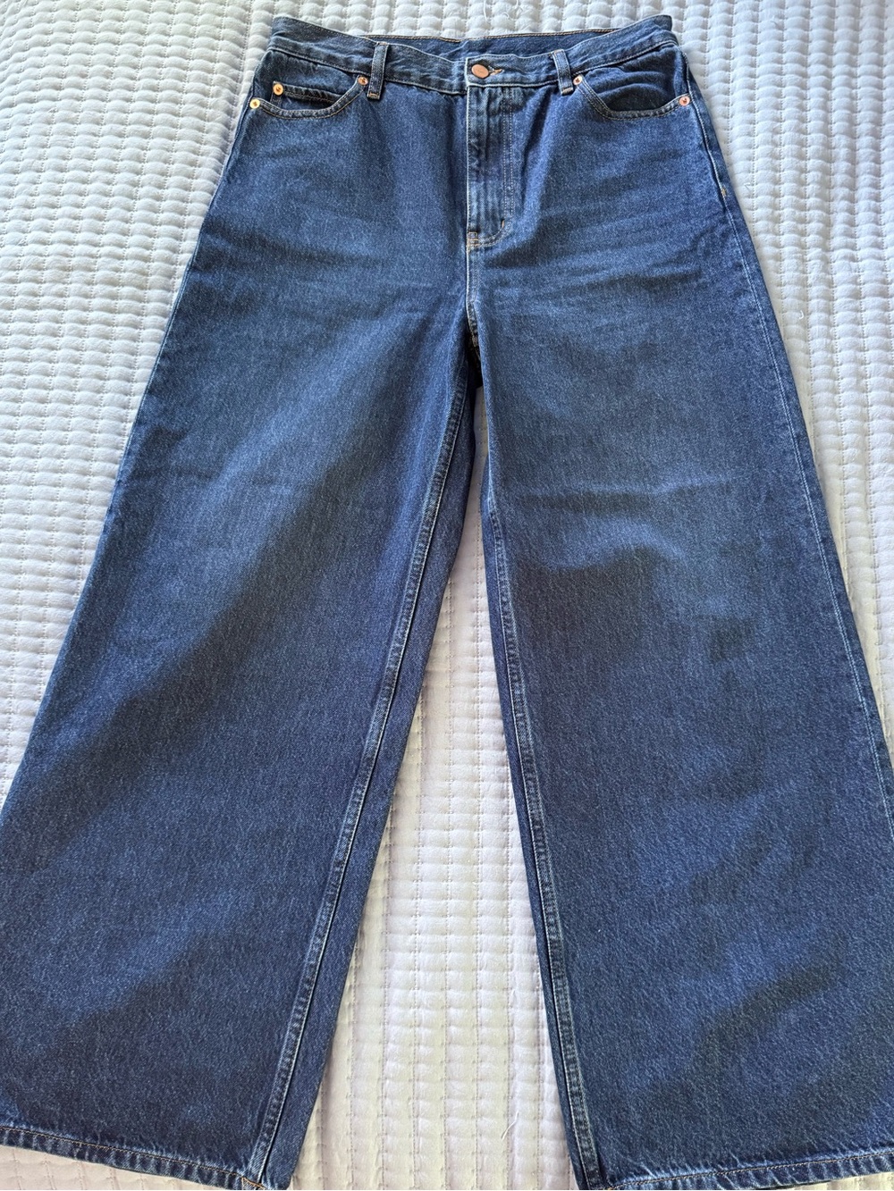 G. Label by Goop High-Rise Wide-Leg Jeans | Size 28 | Dark Wash | NWOT